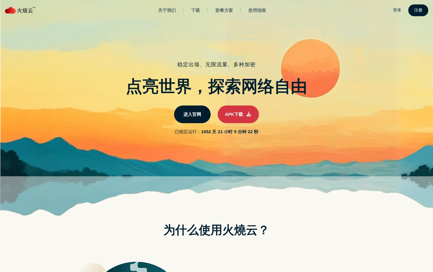 海鸥VPN 页面快照